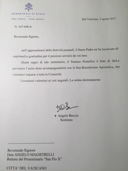 lettera papa Francesco